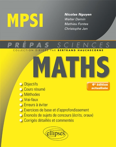Mathématiques, MPSI