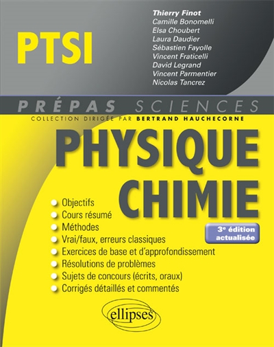 Physique, chimie PTSI