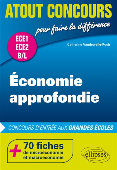 Économie approfondie : 70 notions de microéconomie et de macroéconomie : 1re et 2e années ECE et B/L