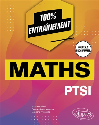 Maths : PTSI : nouveaux programmes