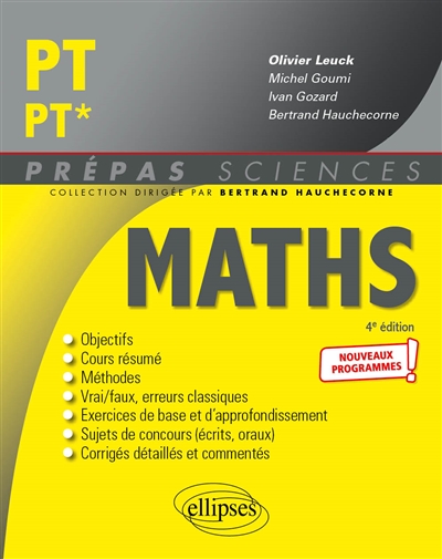 Mathématiques PT-PT* : nouveaux programmes
