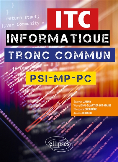 ITC, informatique tronc commun : PSI-MP-PC