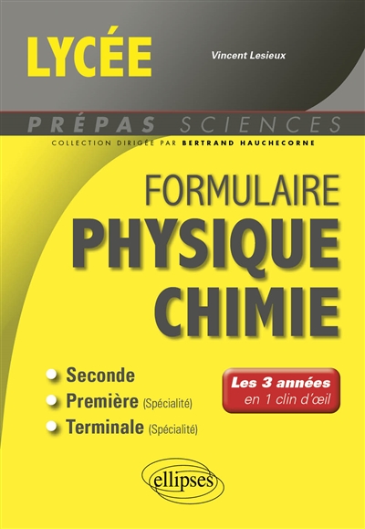 Formulaire Lycée Physique-Chimie