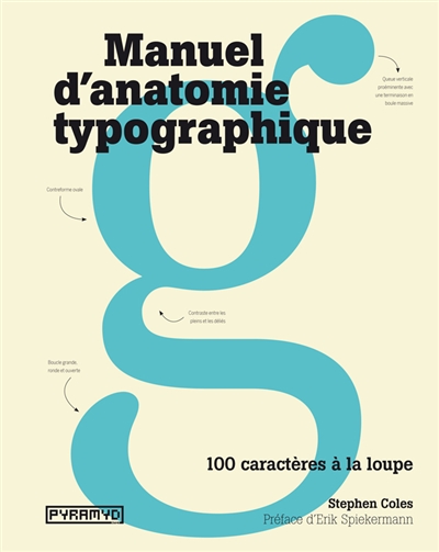 Manuel d'anatomie typographique : 100 caractères à la loupe