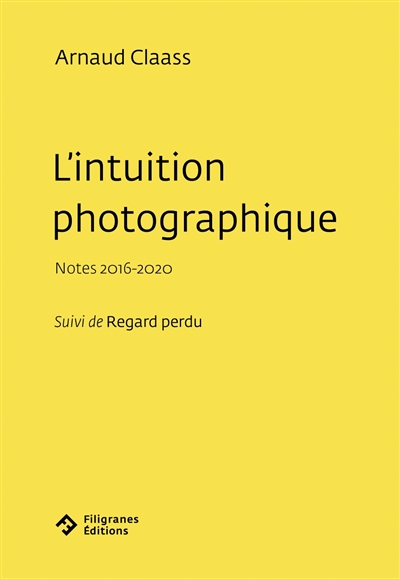 L'intuition photographique : notes 2016-2020 ; suivi de Regard perdu