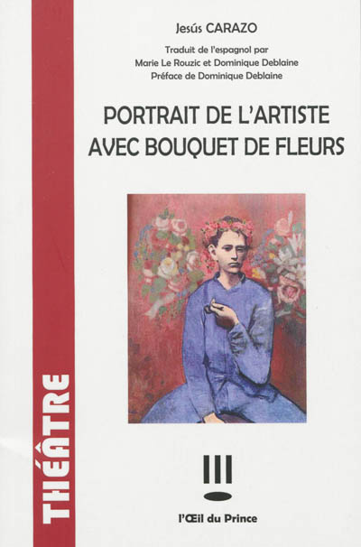 Portrait de l'artiste avec bouquet de fleurs