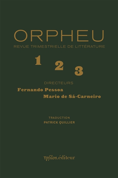 "Orpheu", revue trimestrielle de littérature 1, 2, 3