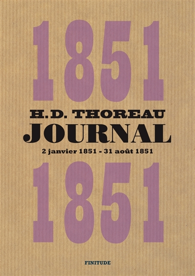 Journal. Volume V , Janvier 1851-Août 1851