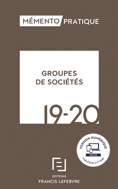 Groupes de sociétés : 2019-2020