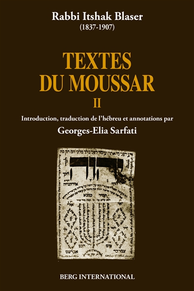Textes du Moussar. II