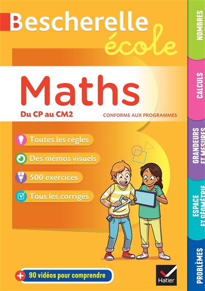 Bescherelle école : Maths du CP au CM2