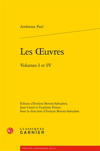 Les oeuvres : volumes I à IV