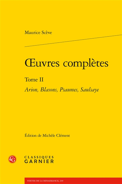 Oeuvres complètes. Tome II