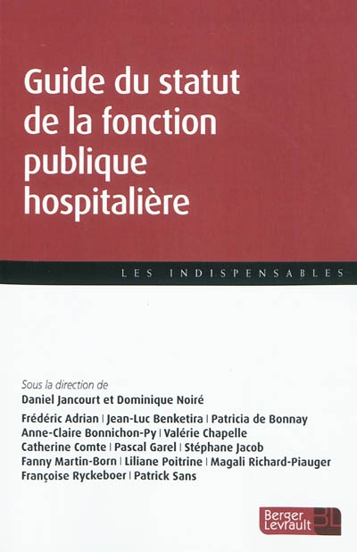 Guide du statut de la fonction publique hospitalière