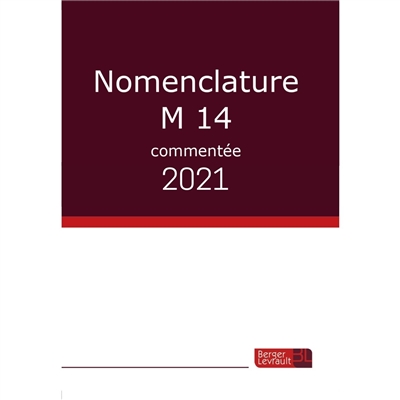 Nomenclature M 14 commentée : 2021
