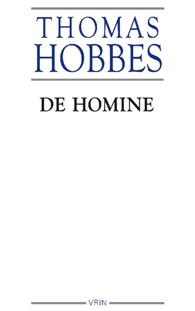 De homine : elementorum philosophiae, sectio secunda