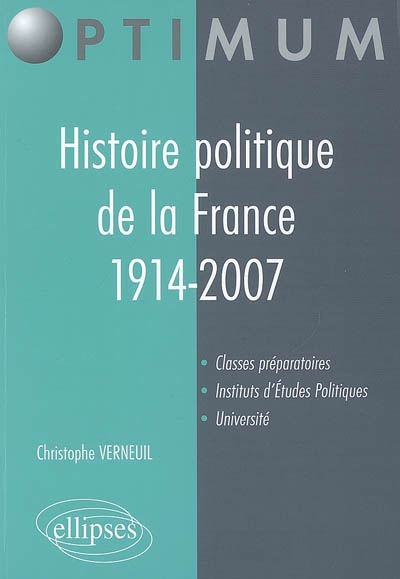 Histoire politique de la France, 1914-2007