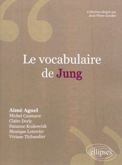 Le vocabulaire de Jung