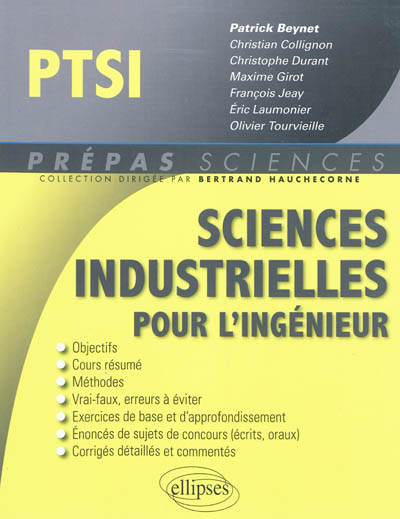 Sciences industrielles pour l'ingénieur PTSI