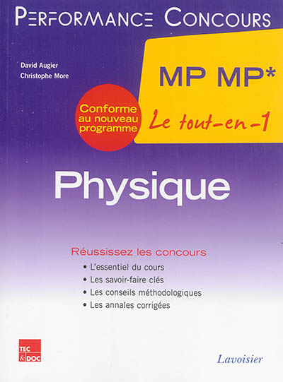 Physique MP MP*, 2e année : le tout-en-1 : conforme au nouveau programme