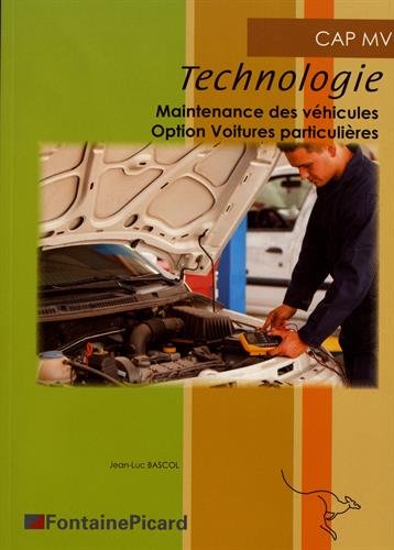 Technologie CAP MVA, maintenance des véhicules automobiles