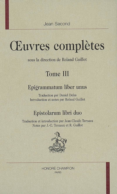 Oeuvres complètes. Tome III
