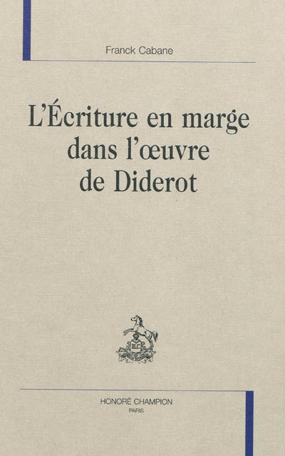 L'écriture en marge de l'oeuvre de Diderot