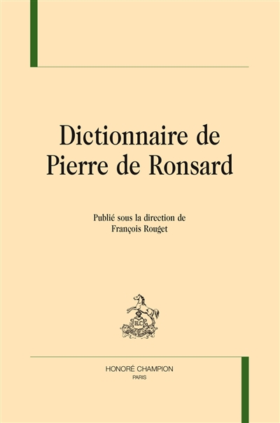 Dictionnaire de Pierre de Ronsard
