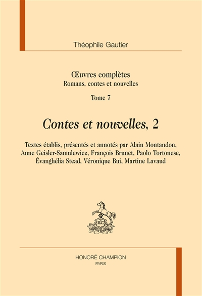 Oeuvres complètes. Section I , Romans, contes et nouvelles. Tome 7 , Contes et nouvelles. 2