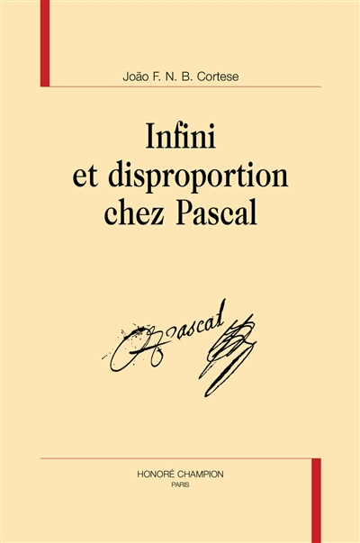 Infini et disproportion chez Pascal