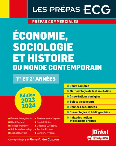 Économie, sociologie et histoire du monde contemporain 2023-2024