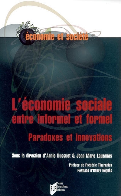 L'économie sociale : entre informel et formel, paradoxes et innovations