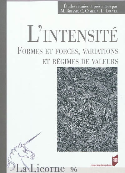 L'intensité : formes et forces, variations et régimes de valeurs