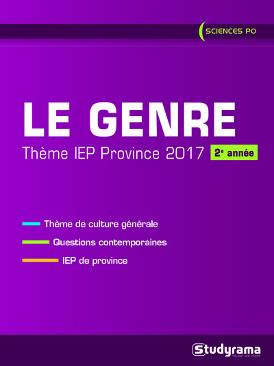 Le genre : thème IEP 2017 : 2e année