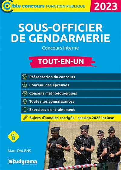 Sous-officier de gendarmerie : concours interne