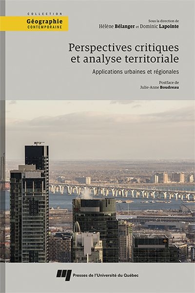 Perspectives critiques et analyse territoriale : applications urbaines et régionales ;