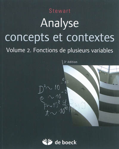 Analyse : concepts et contextes. Volume 2 , Fonctions de plusieurs variables