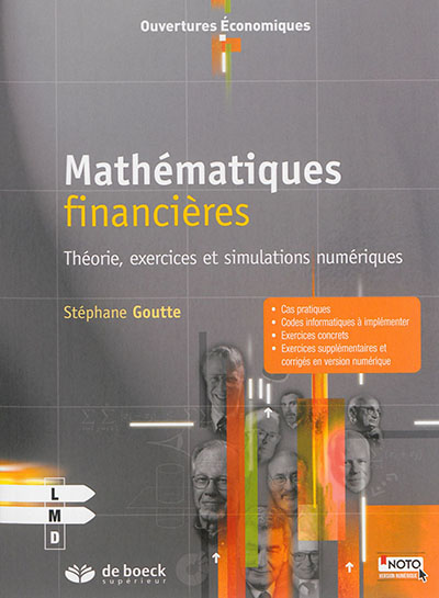 Mathématiques financières : théorie, exercices et simulations numériques