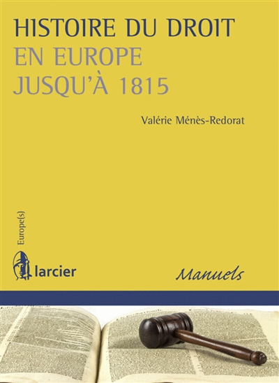 Histoire du droit en Europe jusqu'à 1815