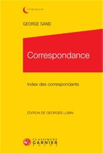 Correspondance , Index des correspondants