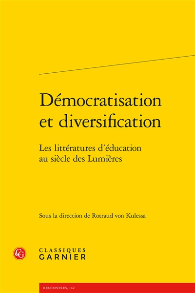 Démocratisation et diversification : les littératures d'éducation au siècle des Lumières