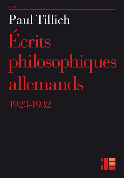 Écrits philosophiques allemands, 1923-1932