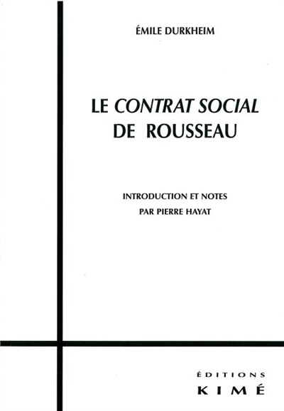 Le "Contrat social" de Rousseau