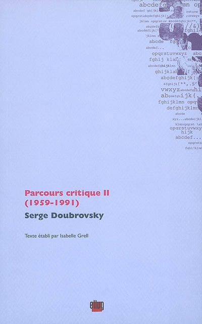 Parcours critique II : 1959-1991