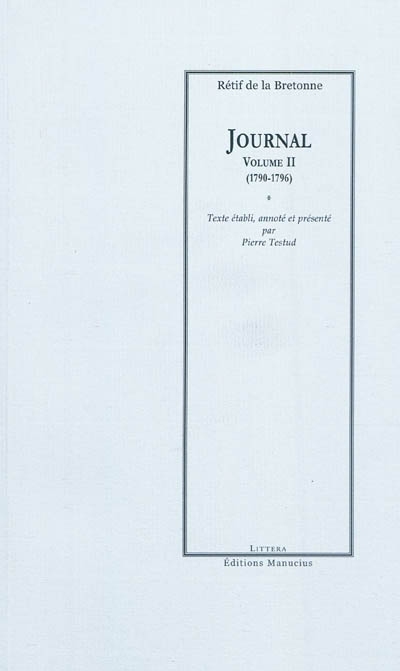 Journal. Volume II , 1790-1796