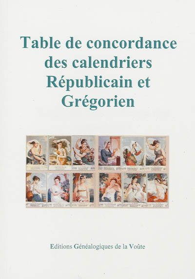 Table de concordance des calendriers républicain et grégorien