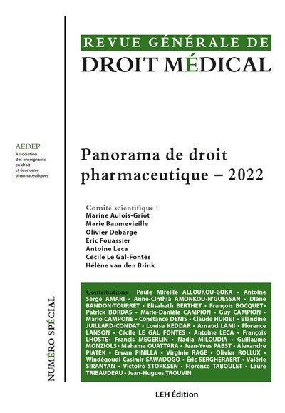 Panorama de droit pharmaceutique : 2022