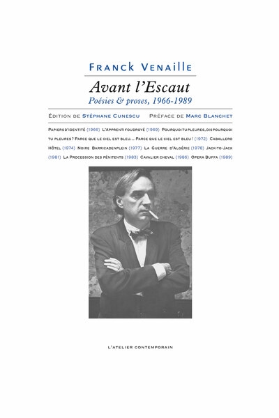 Avant l'Escaut : poésie & prose, 1966-1989