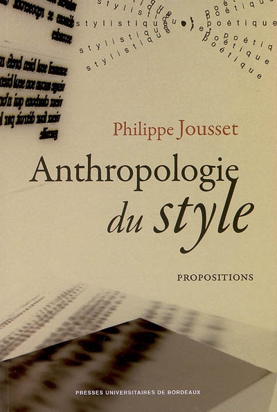 Anthropologie du style : propositions