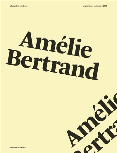 Pleased to meet you. . 2 , Amélie Bertrand